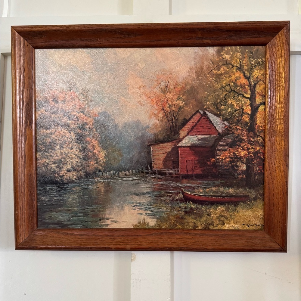 Robert Wood The Old Mill framed artwork